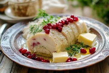 Butter herring mousse Forsmak from Jewish cuisine