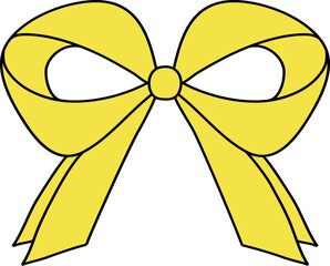 Whimsical Hand-Drawn Bow