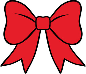 Whimsical Hand-Drawn Bow