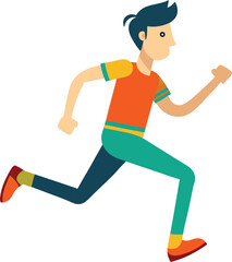 Fototapeta premium Jogger running