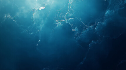 Obraz premium Subtle blue watercolor gradient on flat background