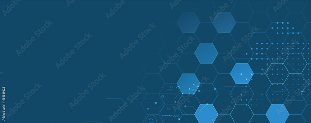 Poster Circuit abstract background for science and business presentation