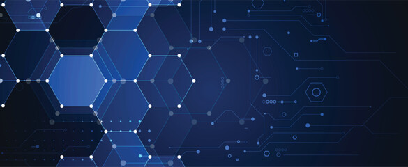 Circuit abstract background for science and business presentation