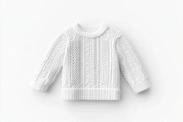 Fototapeta premium White cable knit sweater