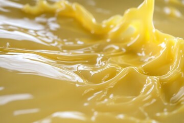 Close up of clear liquid adhesive