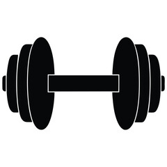 dumbbell isolated on white