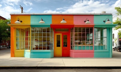 Vibrant storefront facade