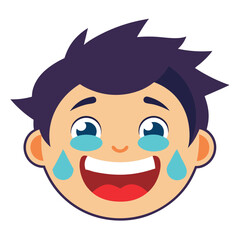 laughing emoji vector