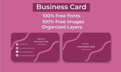 Modern Visiting Card for Company