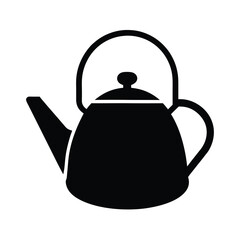 Obraz premium kettle stencil icon vector illustration
