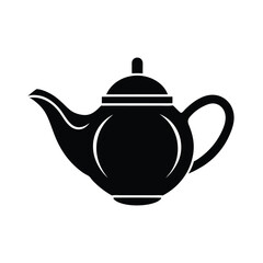 teapot stencil icon vector illustration
