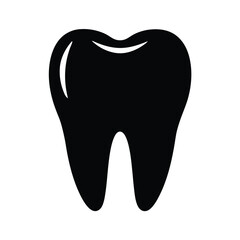 tooth stencil icon vector illustration