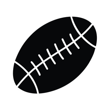 aussie rules football ball stencil icon vector illustration