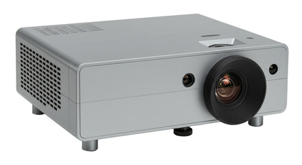 Isolated Modern Projector in Gray Casing