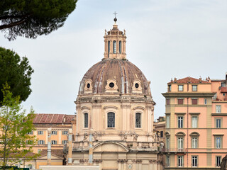 Fototapeta premium The Roman Forum, also known by its Latin name, Forum Romanum, is a rectangular forum located in the center of the city of Rome and surrounded by the ruins of several ancient buildings.