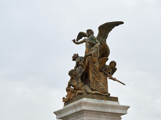 Rome's Piazza Venezia is located next to the Palazzo Venezia, from which it takes its name. In the center of the square is the Vittorio Emanuele II monument.