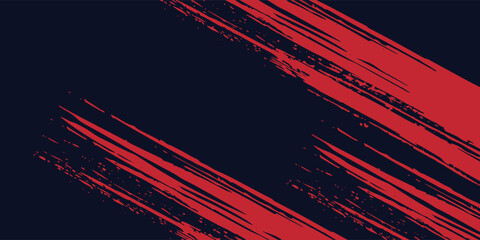 Red halftone dots blue color pattern gradient grunge texture background. Dot pop art comic sport style vector eps10