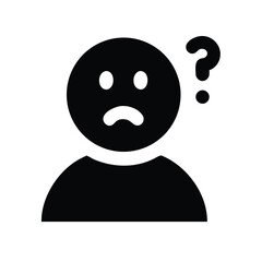 Confused emotion icon