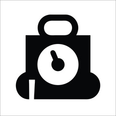 Obraz premium Weight icon fitness and measurement symbol