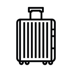 Minimalist Luggage Icons Vector Suitcase Illustration