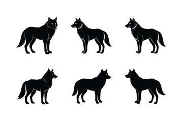 Nature Inspired Howling Wolf Vector