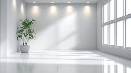 Modern Minimalist Empty Room Interior Design