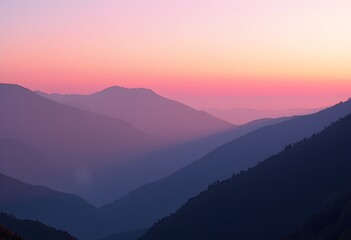 Fototapeta premium Mountain Vista at Sunrise