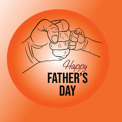 Happy Father's Day Background Social Media Design