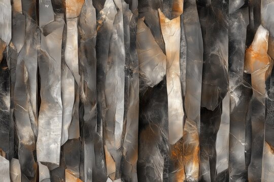 Textura de cristais naturais em diversas cores e forma&ccedil;&otilde;es facetadas com apar&ecirc;ncia transl&uacute;cida e superf&iacute;cie irregular, ideal para padr&otilde;es e fundos, IA generativa