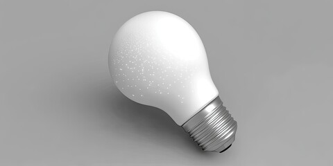 A modern, energy-efficient white LED bulb with a unique textured design.