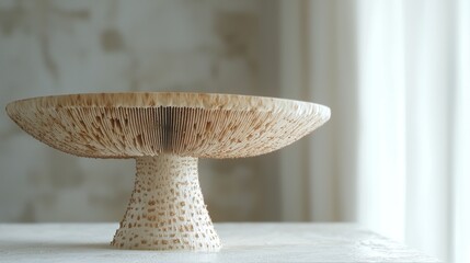 Mushroom portrait Detail of cap gills and stipe