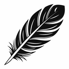 Fototapeta premium Stylized feather vector design for nature themes, artistic projects, and decorative purposes