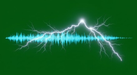 Lightning with Audio Waveform