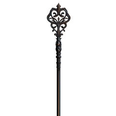 Ornate Staff on white background