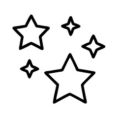 Stars starburst starfield star shape twinkle sparkle glitter night sky space galaxy celestial vector