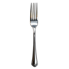 Silver Fork on white background