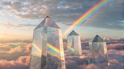 rainbow in the city