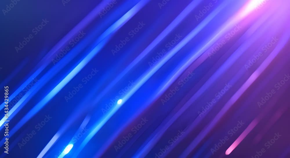 Aufkleber modern abstract high speed movement dynamic motion light trails on dark blue background futuristic d