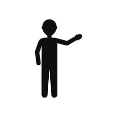 business man with arms outstretched