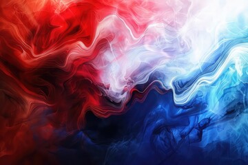 Red, white, and blue blending together