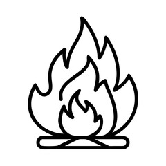 Campfire fire flame bonfire burn heat light danger warm wood blazing hot energy inferno blaze
