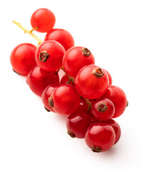 Red currant isolated on a white background.