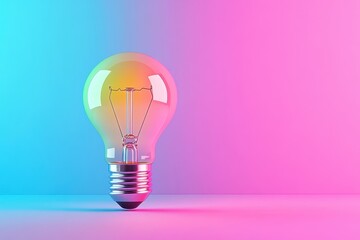 Fototapeta premium Unique concept light bulb 3D image