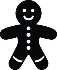 gingerbread man isolated on white