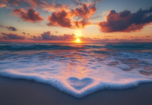 heart on the beach