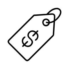 Price tag vector icon, sale tag, dollar tag, price label, discount tag, shopping tag, retail tag icon