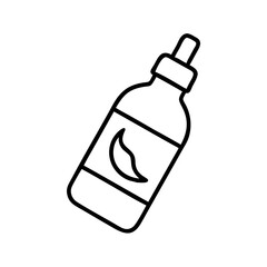 Essential oil bottle vector illustration for aromatherapy and natural remedies concept design