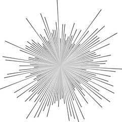 Naklejka premium Line tapering to the center