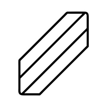 Illustration of abstract shape design element with parallel lines graphic art vector illustration
