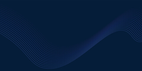 Blue abstract background with glowing wave. Shiny moving lines design element. Modern blue gradient flowing wave lines. vector eps10
